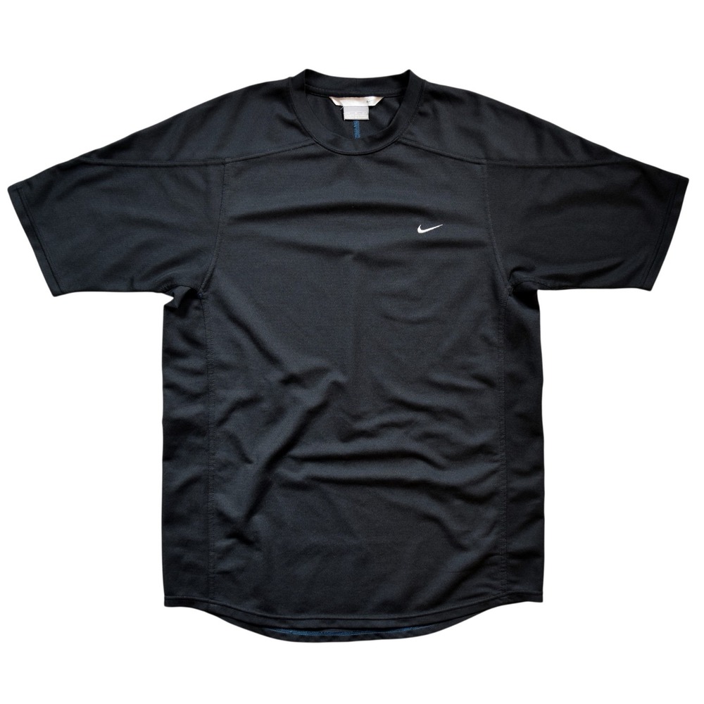 Vintage Y2K Nike Mesh Training Shirt Black Jersey Style Gym T Shirt Mens M 11494